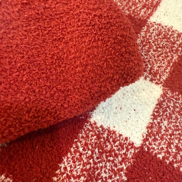 David Archy Fleece Buffalo Check Crew Neck Pajama Set Loungewear with Pockets - Picture 4 of 9